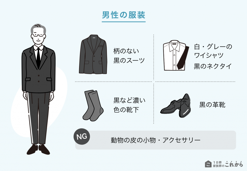 直葬での男性の服装